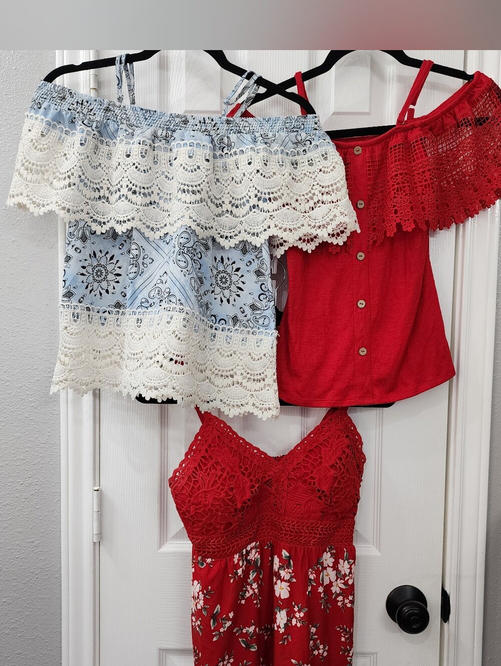 3 Spaghetti Strap Shirts Size: Medium & Small